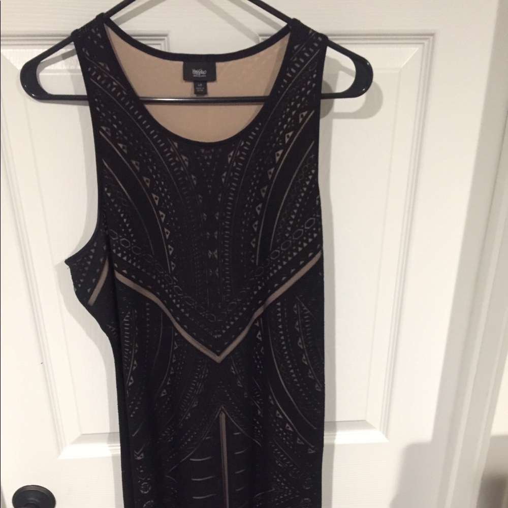 Mossimo midi bodycon 2 layer dress